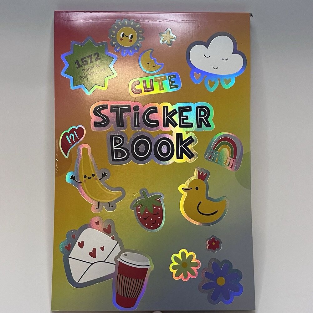 Cute Sticker Book 1572 Assorted Holographic Stickers